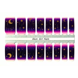 Glam Girl Nails Purple Dreams Nail Polish Strips / Nail Wraps / Nail Stickers