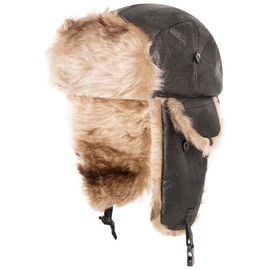 Loxdonz Trapper Hat Warm Winter Trooper Hats Hunting Hat Ushanka Ear Flap Winter Hats for Women Men, One Size, Black