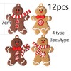 HERZWILD Christmas Gingerbread Ornaments Ginger Man Christmas Tree Hanging Ornaments