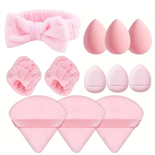 Liwein Set of 12 Make-Up Sponge Set, Foundation Blending Beauty
