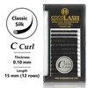 COCO Honey Lash Eyelash Extensions, Classic C Curl [0.10mm], Faux