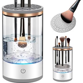 Limpiador Eléctrico De Brochas De Maquillaje Con Tapete, Limpiador Automático De Brochas De Maquillaje Con Carga Usb, Máquina Limpiadora De Brochas De Maquillaje Apta Para Brochas De Maquillaje