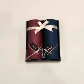 Daks 대구백화점 닥스남녀2매 수빈사 손수건 세트(DT302번) Daegu Department Store Daks Men's and Women's 2-Piece Subinsa Handkerchief Set (Model DT302)