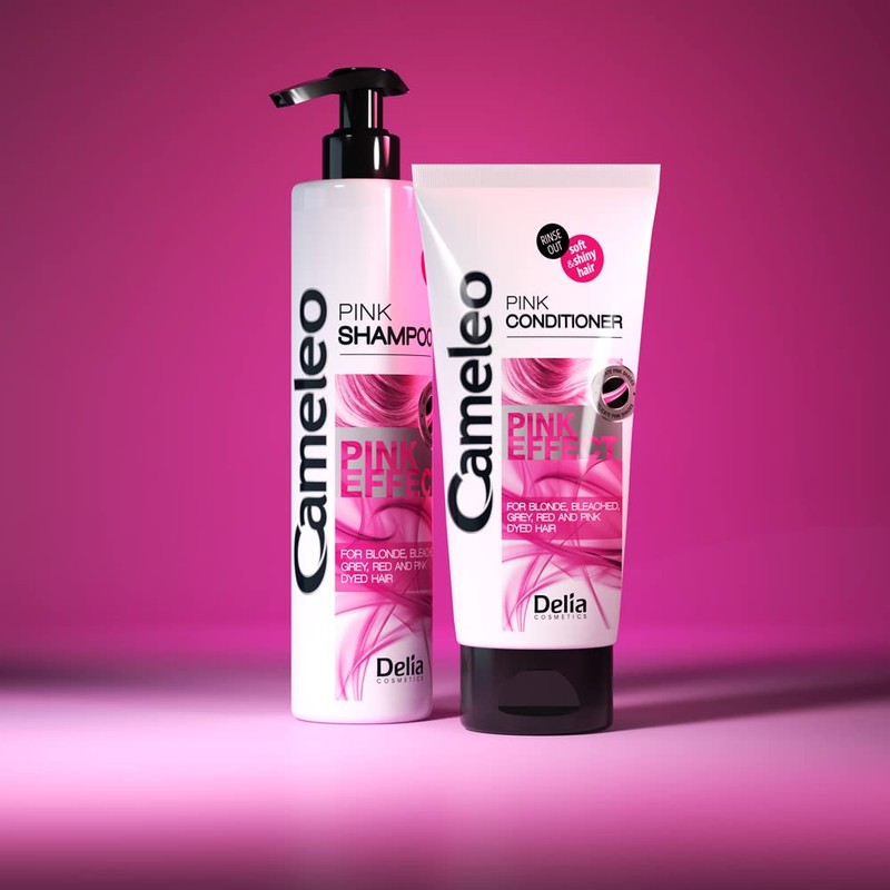 Cameleo Pink Effect Conditioner with Grapefruit Extract for Blonde, Bleached,