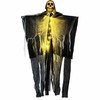 1pc Halloween Glowing Skull Skeleton Ghost Decoration, Hanging Gauze Ghost