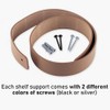 Brute Strength - Leather Shelf Brackets - Taupe - Pack