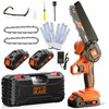 SkyBlade 6 Inch Mini Chainsaw Cordless, Portable Electric Chainsaw, for