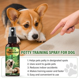 Fancy Pets Potty Training Spray for Dogs, Dog Deterrent Spray, Address Canine Inappropriate Elimination Habits for Indoor & Outdoor Environments, 120ml