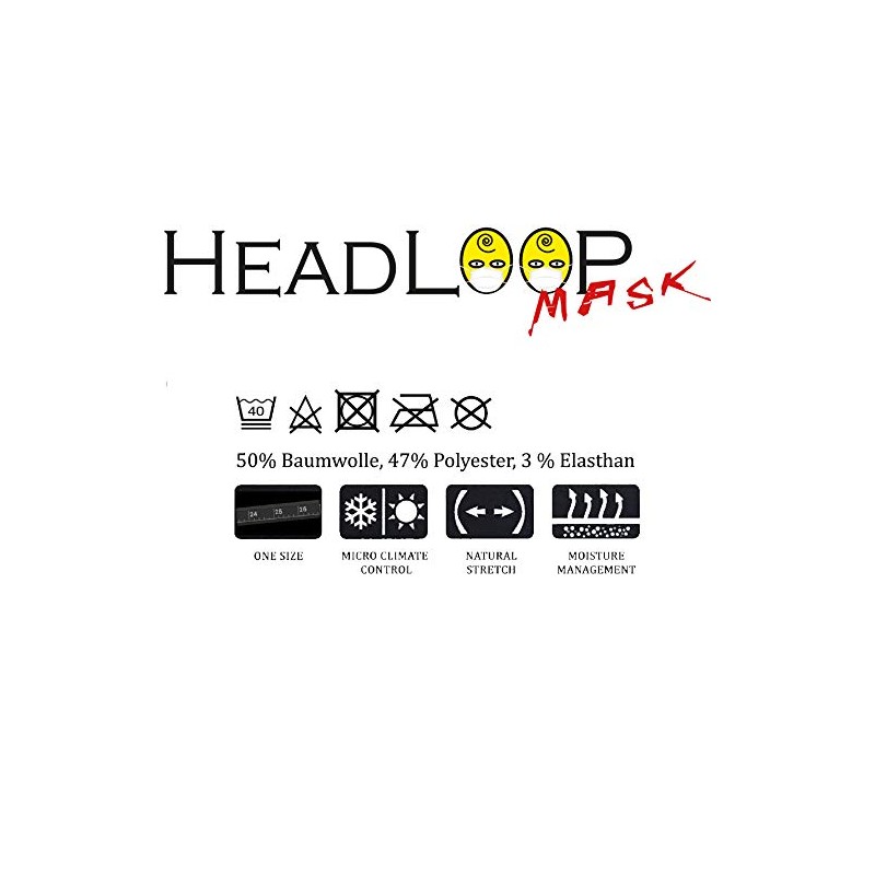 HeadLOOP Mask Design Everyday Mask (not medical) Washable & Reusable