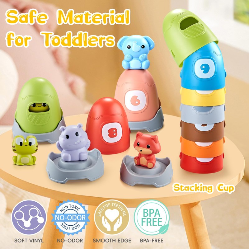 XAZASTOV Farm Animals Learning Toys for 1 2 3 Year