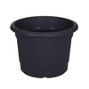 Whitefurze G01R35 35cm Milano Round Planter - Gunmetal Grey