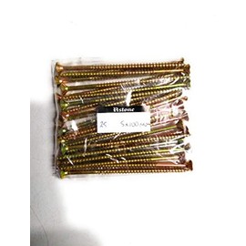 zinc and Yellow passivated Wood Screws (25, 5 x 100mm)