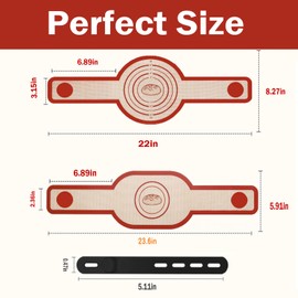 Silicone Sourdough Bread Sling Mat, 2PCS Non-Stick sourdough Slings for Dutch Oven, Reusable Round Loaf Pan Liner with Long Handles, Easy Dough Transfer Mats for silicone sling with Storage Band (Red)