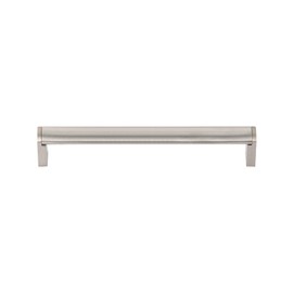 Utopia Alley Bern Pull Handle - Decorative Cabinet Drop Pull Handles for Cabinets and Drawers -Finished Brushed Nickel - Metal Drawer Pull Handle, 6.3" Center to Center (1)