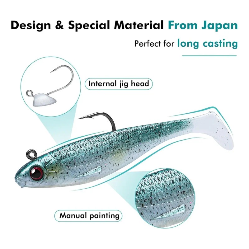 Señuelos Swimbait Pre-rigged Para Pescadores Profesionales