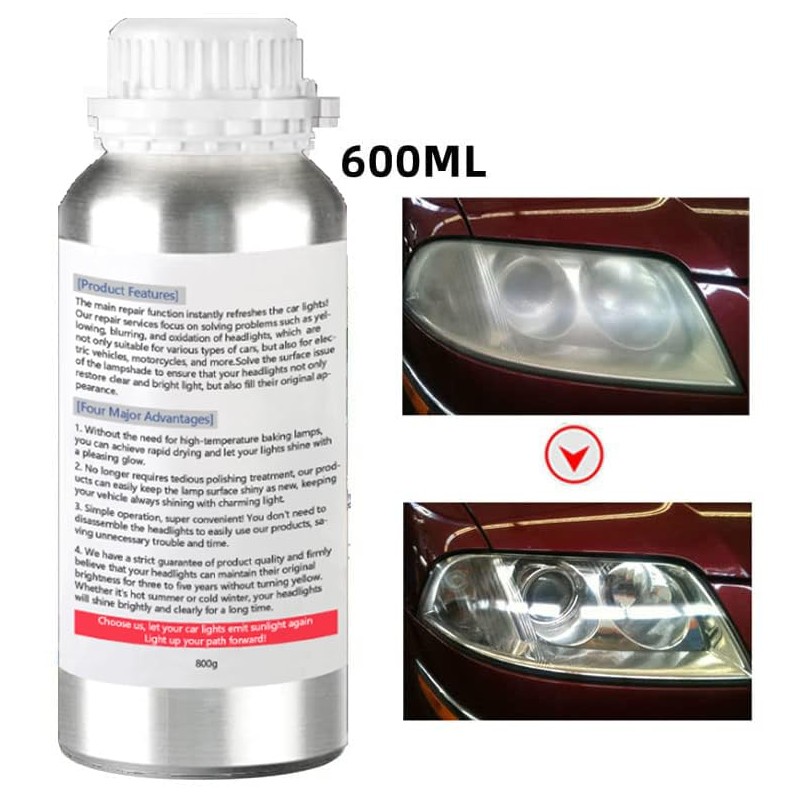 800g Auto Headlight Restoration Liquid, Car Headlight Scratch Restoring Fluid