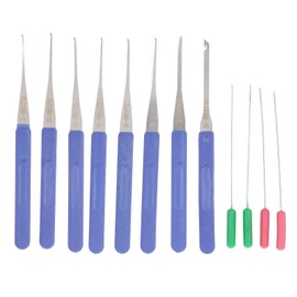 12PCS Tap Extractor Spring Steel Tap Remover Tool Kit Stripped Screw Broken Tap Puller 0.15mm‑0.4mm