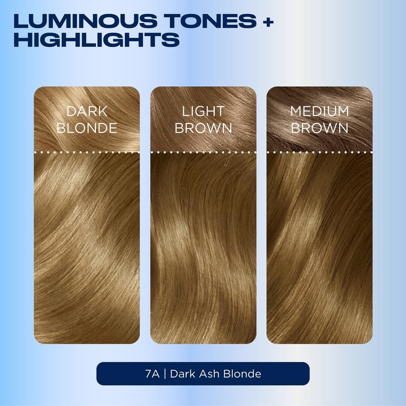 Clairol Nice'n Easy Permanent Hair Dye, 7A/7C Dark Cool Blonde