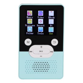MP3 Player MP4 Player, Slim Classic 1.8 Inch Color Screen MP3 Music Player Built in HD Speaker, FM Radio, Voice Recorder, BT Connection (Blue)