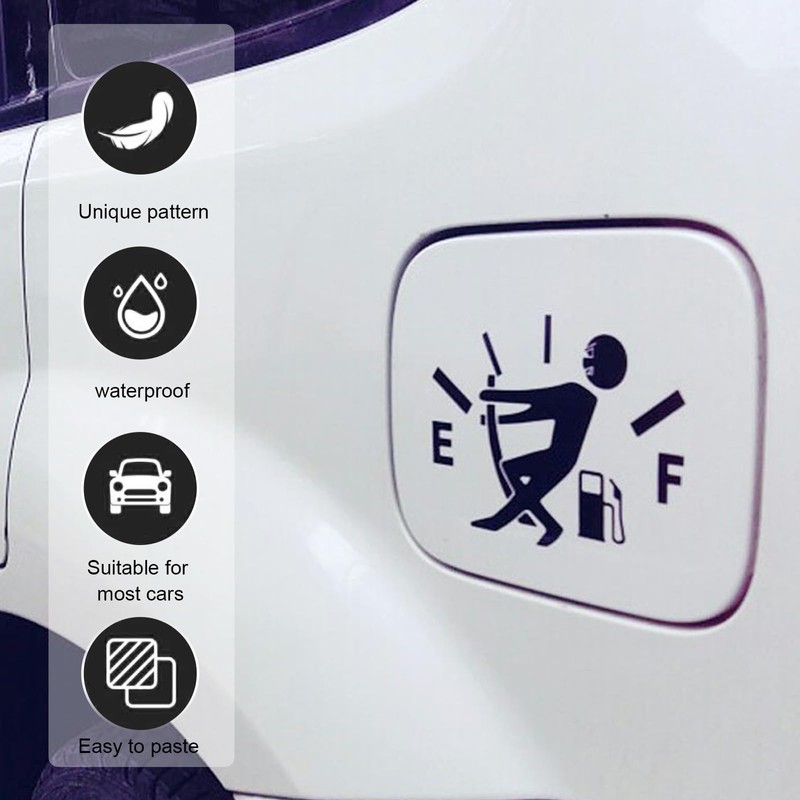 Ferianl Car Fuel Tank Sticker, Funny Gas Tank Decal, Reflective