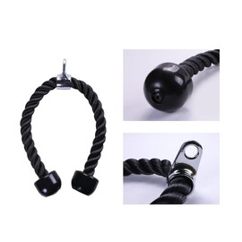 zalati Triceps Rope Pull-Down Cord with Anti-slip Handles Exercise Machine Attachments for Gym Training Pulley System Combinations - 70cm