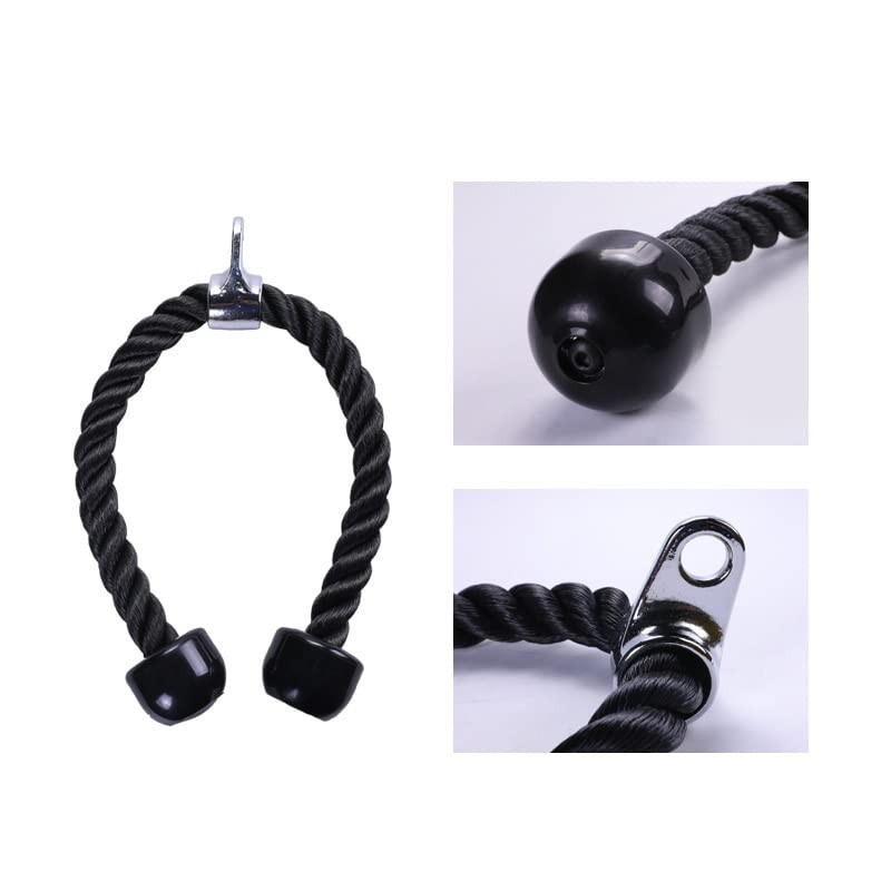 zalati Triceps Rope Pull-Down Cord with Anti-slip Handles Exercise Machine