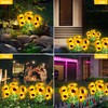 Solar Garden Lights - Solar Sunflower Outdoor Decorative Stake Lights