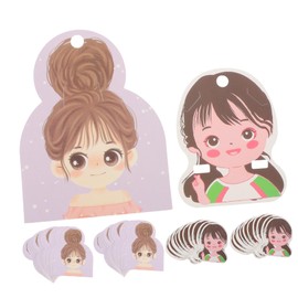 STOBOK 100pcs Hair Band Packaging Card Kraft Paper Jewelry Cards Hair Bow Cards Rectangular Paper Cardboard Jewelry Packaging Card Bracelet Packaging Card Girl Hair Clip Child