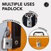 Padlock (2 Pack) 4 Digit Combination Lock - for Gym