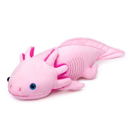 Pequeño corazón axolotl peluche, animal de peluche, lindo juguete de peluche realista Ambystoma, regalos para niños, 20 pulgadas de largo