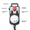 CNCTOPBAOS CNC 5 Axis MPG Pendant Handwheel,with 15-Pin Connector Emergency