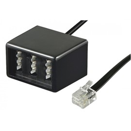 Wentronic Telephone Adapter (RJ11 Male to TAE Sockets)