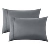 Bedsure Pillow Cases Queen Set of 2 - Dark Grey
