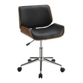 Coaster Home Furnishings Leatherette Office Chair, Black