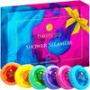 Aromatherapy Shower Steamers Gift Set, Six Fizzies - Uplifting, Relaxing,