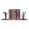Lady Justice Statue Bookends - Metal Scales of Justice Decor