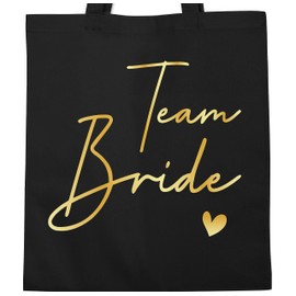 Shirtracer - Cotton Bag - JGA Stag Night Women - Team Bride Crew Bride, 1 black