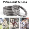 FEGVE Titanium Key Chain Rings Split Rings 4 Pack –