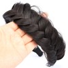 GLEDOLA Wide Messy Braided Headband with Teeth Synthetic Hair Plaited