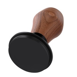 Normcore 51mm Espresso Coffee Tamper V4 - Spring Loaded Tamper With Titanium PVD Coating Flat Base -15lb / 25lb / 30lbs Replacement Springs, Genuine American Walnut Handle