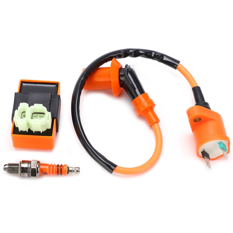 Ignition Coil Spark Plug CDI Box Kit Replacement for GY6