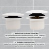 Westbrass D398RK-50 1-1/2" NPSM Coarse Thread Mushroom Tip-Toe Bathtub Drain