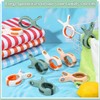 9 Pcs Beach Towel Clips, lastic Towel Clips for Beach