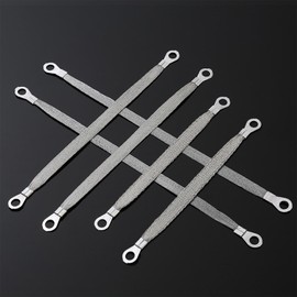 aninako Car Muffler Ground, 9.8 inches (250 mm), 11.8 inches (300 mm), 13.8 inches (350 mm), 13.8 inches (350 mm), Set of 6 (2 each), for Automobiles, Ground Strap, Ring Terminal, Universal Ground