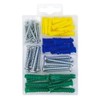 Itisyou 66pcs Board Anchor Screw Set 3 Sizes Anchor Speaker