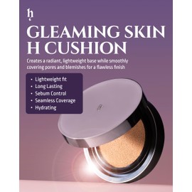 HEVVYMAKEUP H Cushion Semi Matte No.23 Medium Begie - Korean Makeup All Day Flawless Coverage Foundation - Poreless Airy Weightless Coverage, 0.35oz.