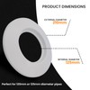 TYGERIX® White EPDM Rubber Rosette Cover for Pipes of 120