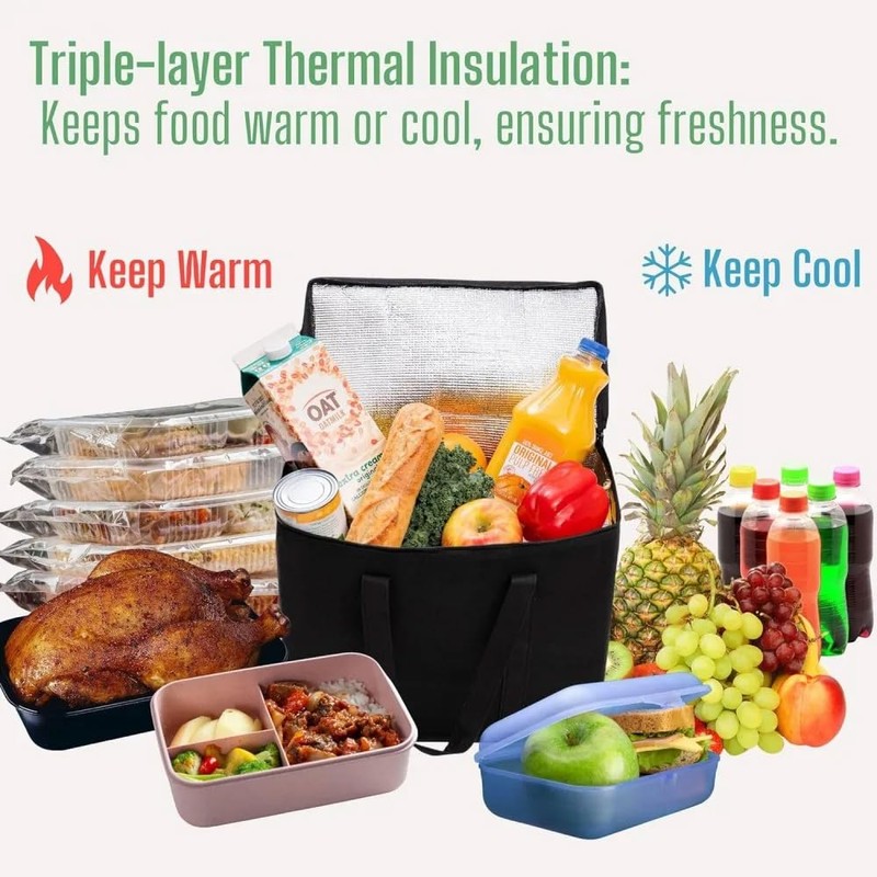 Cool Bag Large Foldable 35L Thermal Bag Cool Bag for