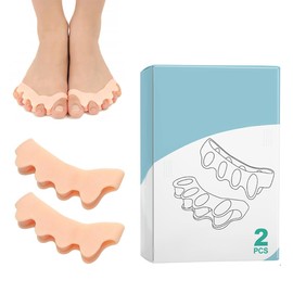Zehenspreizer Silikon, ehentrenner für alle Zehen, Fußzehen Spreizer, Zehentrenner für Pediküre Hallux Valgus, Universalgröße für Damen und Herren
