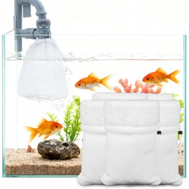 MAQIHAN 5PCS Aquarium Filter Socks - Aquarium Socks 5.9 x 10.6in Filter Bags Filter Media for Saltwater Fish Tank, Aquarium, Ponds, Garden, Saltwater, Fershwater, Plant, Trutle